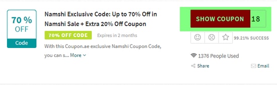 Namshi Coupons | 70% Off Promo Code 