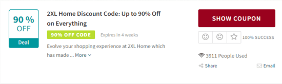 Promo 2XL Home Code