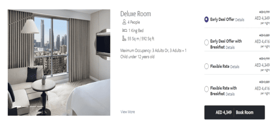 Address Downtown Hotel Product