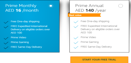 Amazon Prime Services