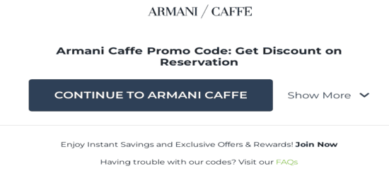 Copy Code of Armani Caffe