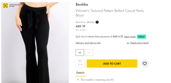 Bershka Products