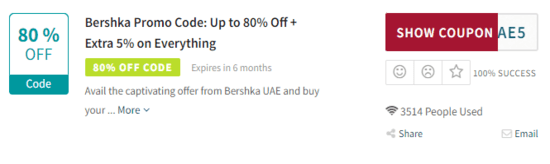 Show Bershka Promo Code