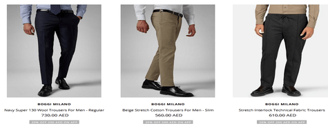 Shop Men's Formal Pants at Boggi Milano