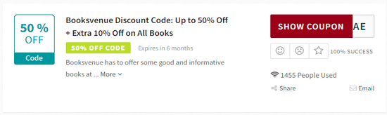Booksvenue Discount Code