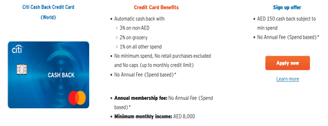 Citibank Cash Back Credit Card