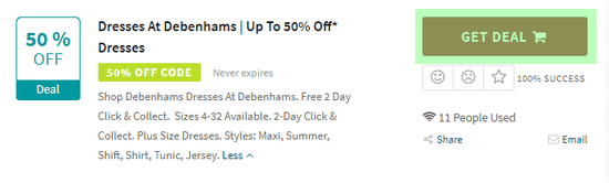 Debenhams Code