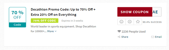 Decathlon Coupons