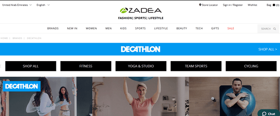 Decathlon Website