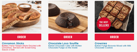 Domino’s Pizza Deserts