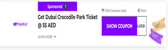 Promo Dubai Crocodile Park Code