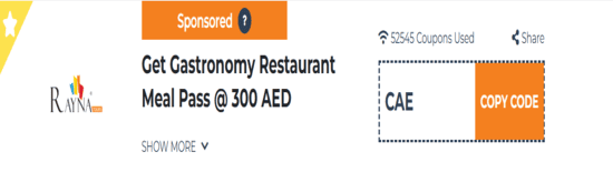 Promo Gastronomy Restaurant Code