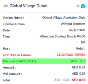 Global Village Discount