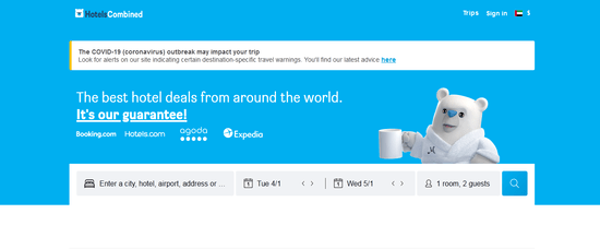 HotelsCombined Official Website
