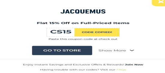 JACQUEMUS Copy Promo