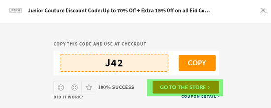 Junior Couture Coupon