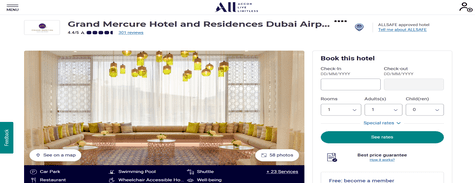 Mercure Hotel And Residences Dubai Airport at Mercure Hotels