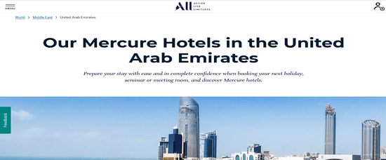 Mercure Hotels Website