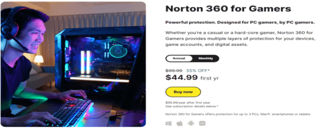 Norton 360 for Gamers