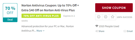 Promo Norton Code