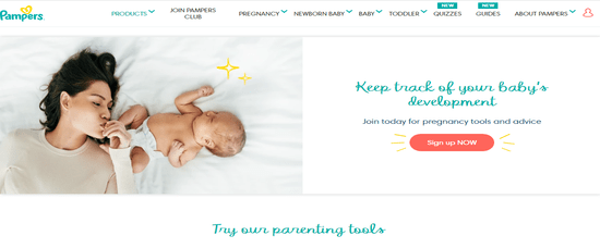 Pampers Official Website