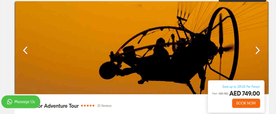 Paramotor Adventure Tour Website