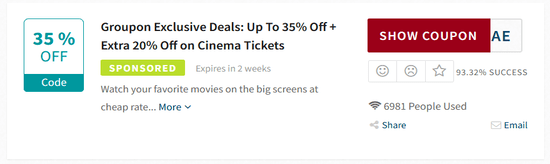 Promo Reel Cinemas Code