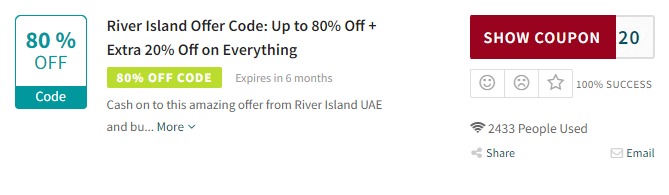 Show River Promo Code