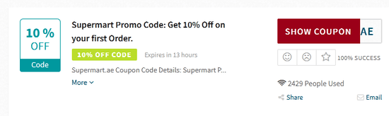 Promo Supermart Code