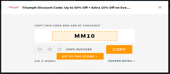 Triumph Coupon Code