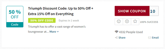 Triumph Promo Code