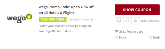 Wego Promo Code