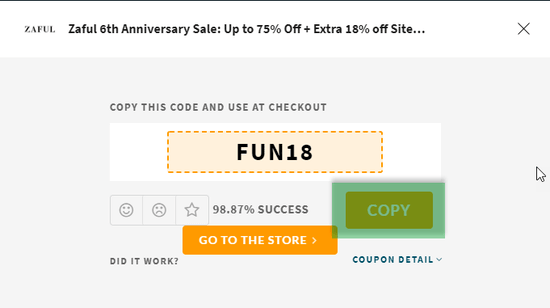 Zaful Coupon